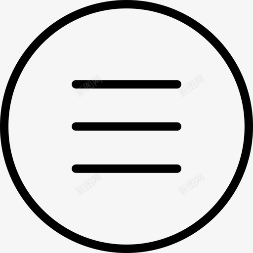线性菜单24图标svg_新图网 https://ixintu.com 24 线性菜单