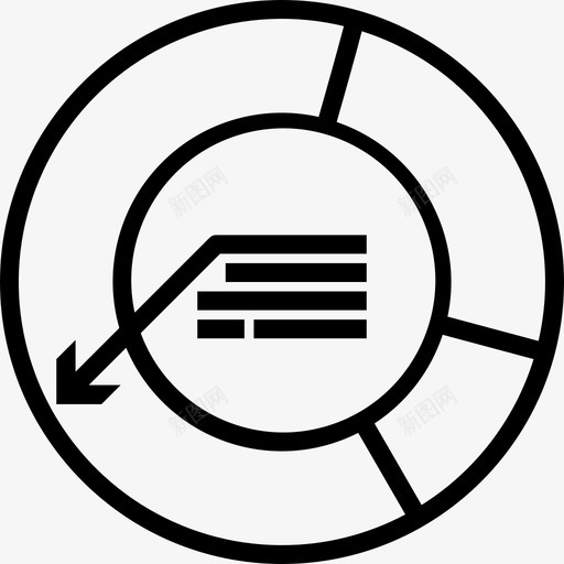 饼图图表7线性图标svg_新图网 https://ixintu.com 图表7 线性 饼图