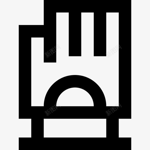 手套足球25线状图标svg_新图网 https://ixintu.com 手套 线状 足球25