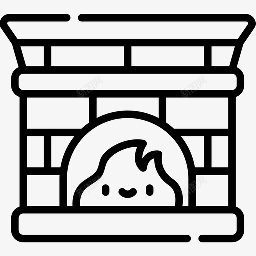 126线性烟囱圣诞节图标svg_新图网 https://ixintu.com 126线性烟囱 圣诞节