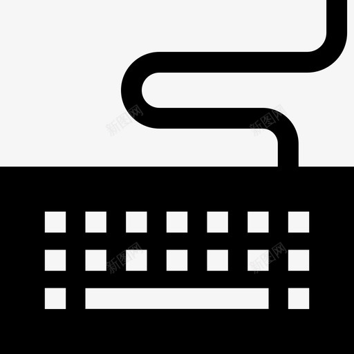 键盘触点14填充图标svg_新图网 https://ixintu.com 填充 触点14 键盘