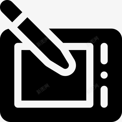 图形板硬件9填充图标svg_新图网 https://ixintu.com 图形板 填充 硬件9