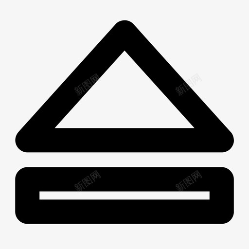 弹出箭头控制图标svg_新图网 https://ixintu.com 弹出 所有尺寸的基本图标 控制 播放器 箭头 音乐