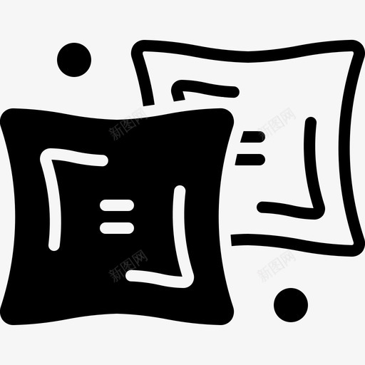 羽绒被被子枕头图标svg_新图网 https://ixintu.com 放松 枕头 睡觉 羽绒被 被子