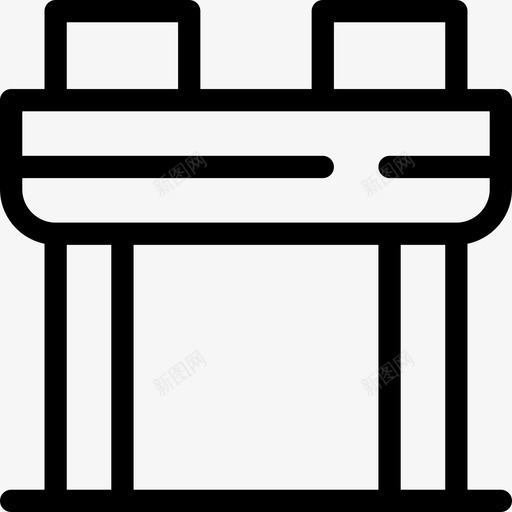 鞍马体操直线马图标svg_新图网 https://ixintu.com 体操 直线马 鞍马