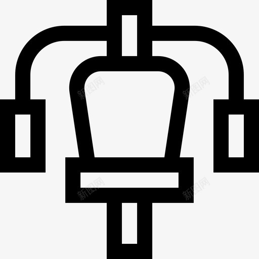 健身站健身器材25直线图标svg_新图网 https://ixintu.com 健身器材25 健身站 直线