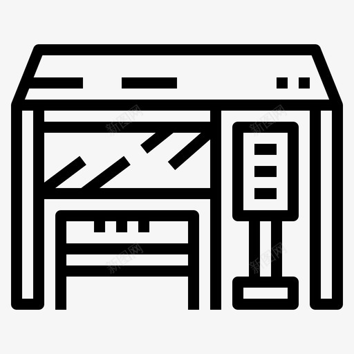 公共汽车站广告长凳图标svg_新图网 https://ixintu.com 交通工具 公共汽车站 广告 长凳