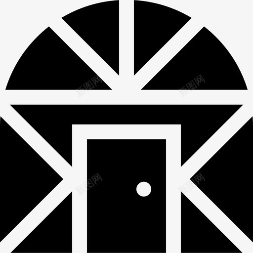温室园艺42已填充图标svg_新图网 https://ixintu.com 园艺42 已填充 温室