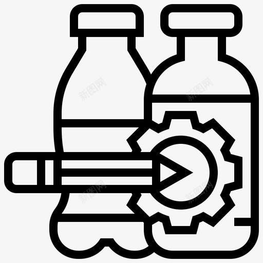 包装容器标签图标svg_新图网 https://ixintu.com 产品 包装设计 图形设计线 容器 标签