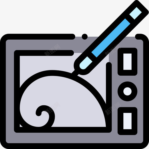 Wacom编辑15线性颜色图标svg_新图网 https://ixintu.com Wacom 线性颜色 编辑设计15