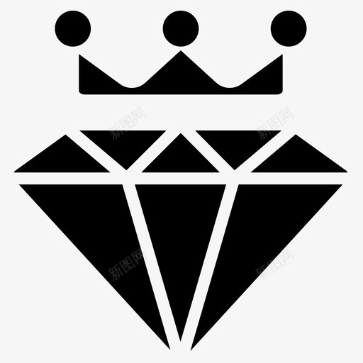 钻石赌博18填充图标svg_新图网 https://ixintu.com 填充 赌博18 钻石