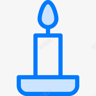 蜡烛圣徒节2蓝色图标图标