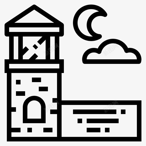 灯塔建筑大海图标svg_新图网 https://ixintu.com 塔 大海 建筑 海盗 灯塔