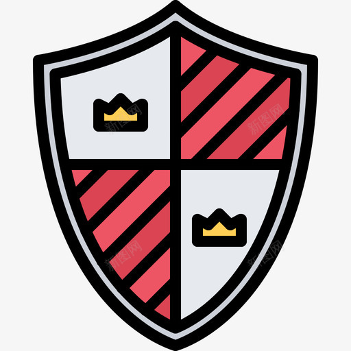 盾牌童话4颜色图标svg_新图网 https://ixintu.com 盾牌 童话4 颜色
