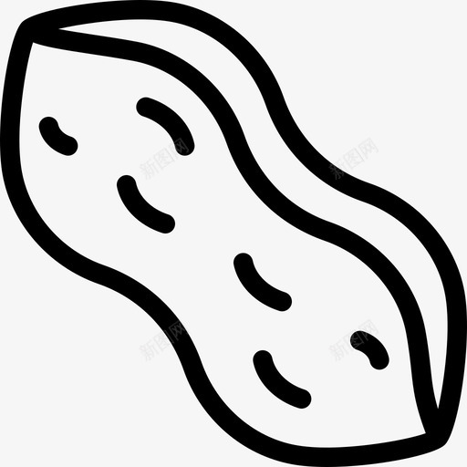 花生有机食品4直系图标svg_新图网 https://ixintu.com 有机食品4 直系 花生