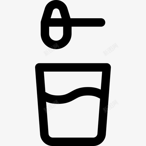 粉末药物16线性图标svg_新图网 https://ixintu.com 粉末 线性 药物16