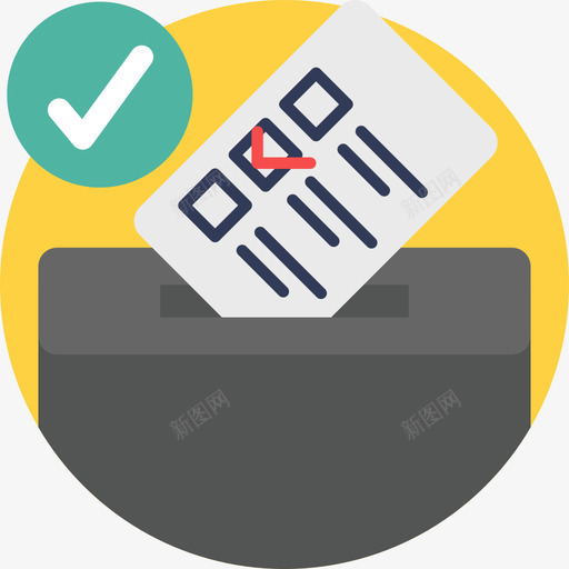 投票政治5平局图标svg_新图网 https://ixintu.com 平局 投票 政治5