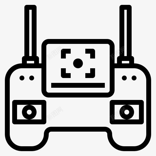 无人机控制器摄像机设备图标svg_新图网 https://ixintu.com 动作摄像机 媒体 技术 摄像机 无人机控制器 电子 设备
