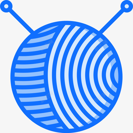 羊毛球工艺4蓝色图标svg_新图网 https://ixintu.com 工艺4 羊毛球 蓝色