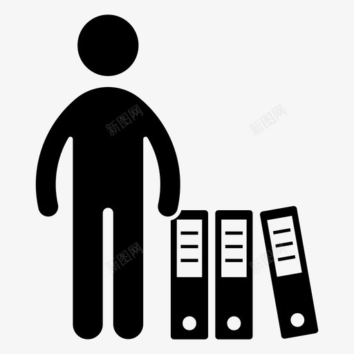 簿记员会计分析员图标svg_新图网 https://ixintu.com 会计 分析员 审计 簿记员 装订工