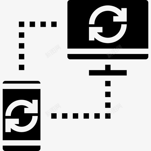 网络通信网络4填充图标svg_新图网 https://ixintu.com 填充 网络 通信网络4