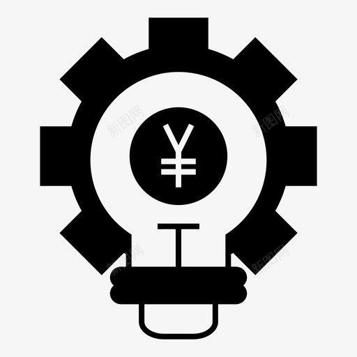商业现金灯图标svg_新图网 https://ixintu.com 商业 布景 日元 灯 现金 金融