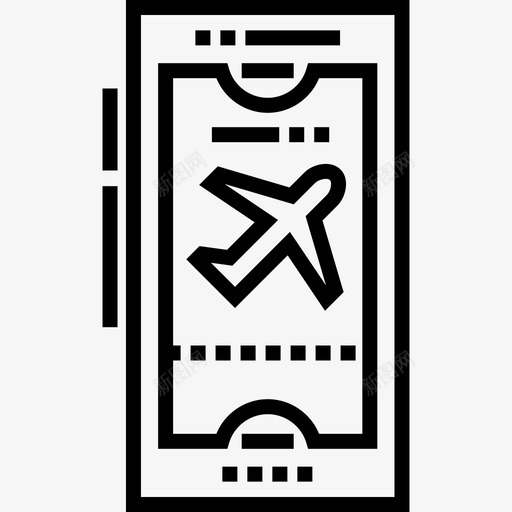 45号机场直飞机票图标svg_新图网 https://ixintu.com 45号机场直飞机票