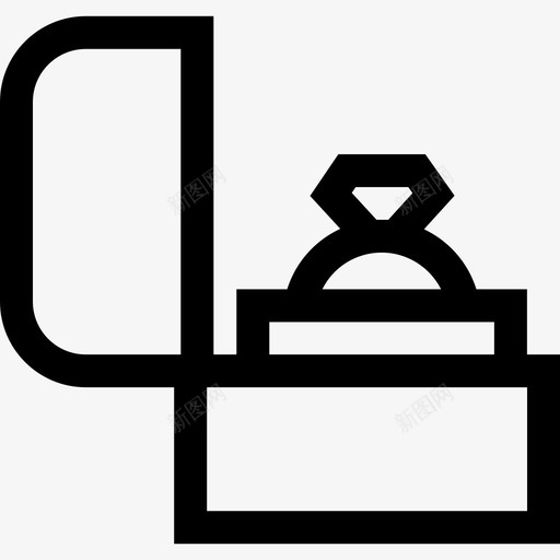 戒指礼物16直系图标svg_新图网 https://ixintu.com 戒指 直系 礼物16