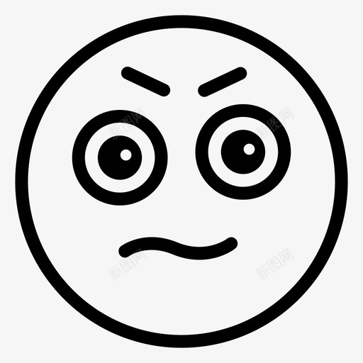 疑惑表情图标svg_新图网 https://ixintu.com 毫无疑问 疑惑 表情