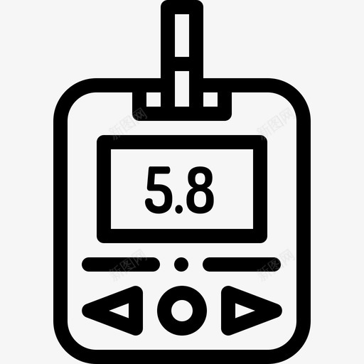 Glucosemeter28号医院线性图标svg_新图网 https://ixintu.com 28号医院 Glucosemeter 线性
