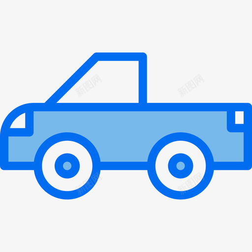 敞篷车9号车蓝色图标svg_新图网 https://ixintu.com 9号车 敞篷车 蓝色