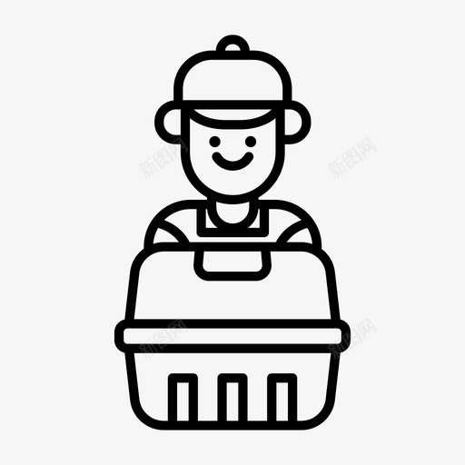 送货员产品时间图标svg_新图网 https://ixintu.com 产品 时间 送货员 送货图标