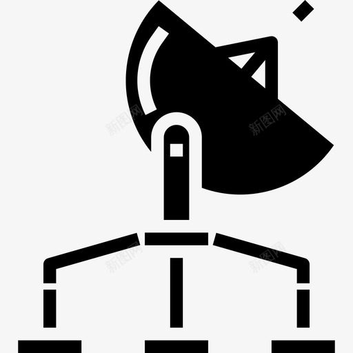 卫星天文5填充图标svg_新图网 https://ixintu.com 卫星 填充 天文5