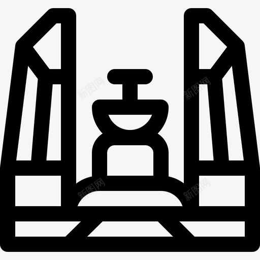 泰国民主纪念碑5号直线图标svg_新图网 https://ixintu.com 泰国民主纪念碑5号 直线
