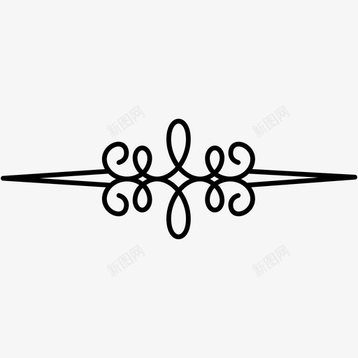 装饰小插画分隔线冬青图标svg_新图网 https://ixintu.com 冬青 分隔线 卷轴 排版 漩涡 装饰小插画