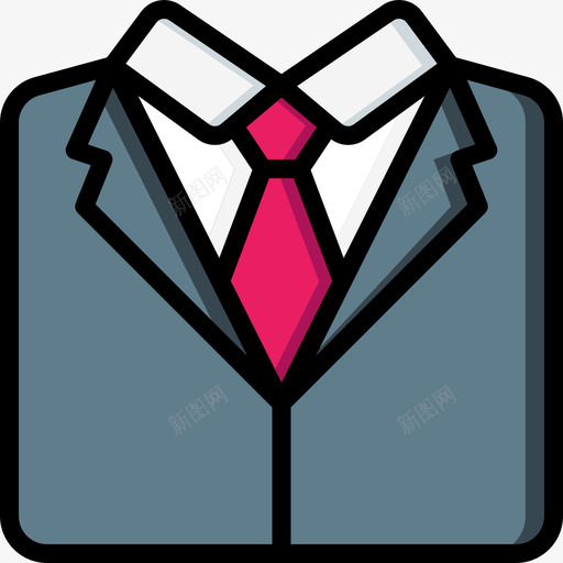 西服婚礼101正色图标svg_新图网 https://ixintu.com 婚礼101 正色 西服