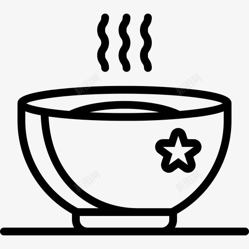 热的舒适的汤图标svg_新图网 https://ixintu.com 汤 温暖的 热的 舒适的