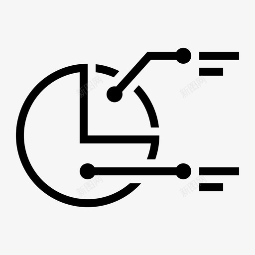 饼图分析演示图标svg_新图网 https://ixintu.com 业务演示 分析 演示 销售 饼图
