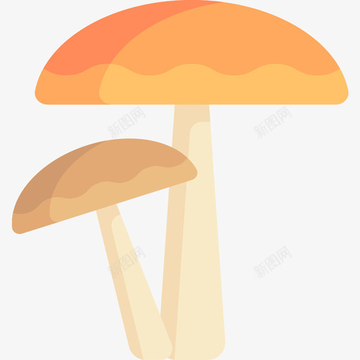 蘑菇感恩节46扁平图标svg_新图网 https://ixintu.com 感恩节46 扁平 蘑菇