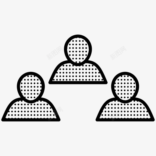 用户朋友群组图标svg_新图网 https://ixintu.com 朋友 用户 社交网络星罗棋布 群组