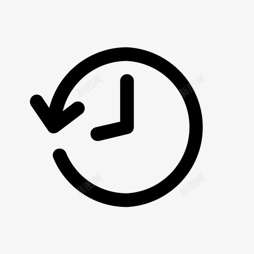 历史早期晚期图标svg_新图网 https://ixintu.com 历史 早期 时间 晚期 最近 用户界面