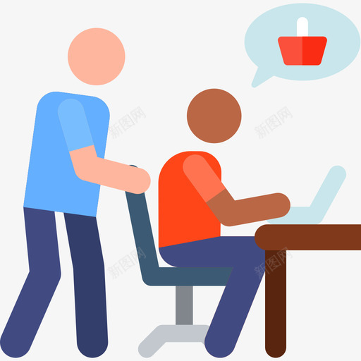 网购网购人体象形图色彩图标svg_新图网 https://ixintu.com 网购 网购人体象形图 色彩