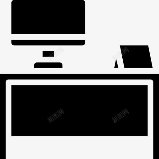 桌子家具95填充图标svg_新图网 https://ixintu.com 填充 家具95 桌子