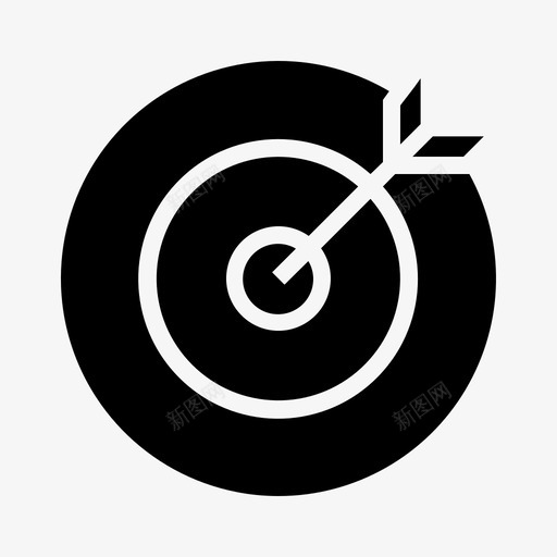 目标射箭飞镖图标svg_新图网 https://ixintu.com 专注 射箭 目标 营销财务扎实 飞镖