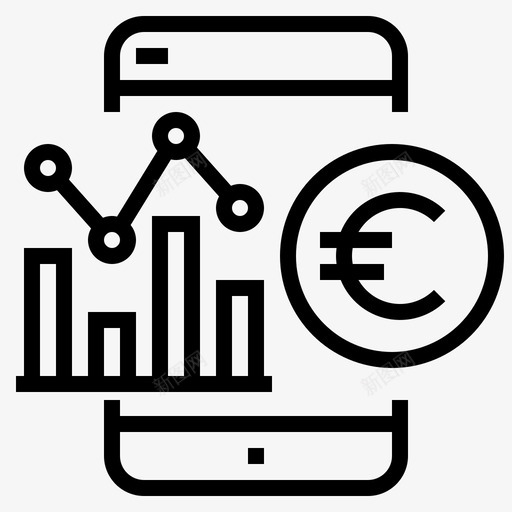 商务移动数字金融图标svg_新图网 https://ixintu.com 办公 商务移动 数字 货币 金融