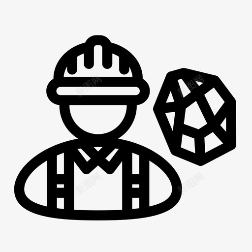 地质学家工作职业图标svg_新图网 https://ixintu.com 地质学家 工作 职业 职业图标