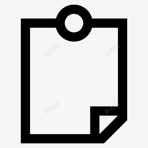 便条别针粘胶图标svg_新图网 https://ixintu.com 便条 别针 巴哈马 粘胶