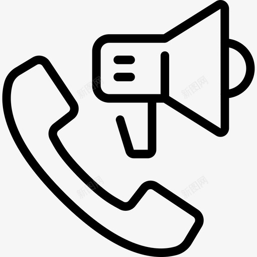 电话联系我们24直线图标svg_新图网 https://ixintu.com 电话 直线 联系我们24