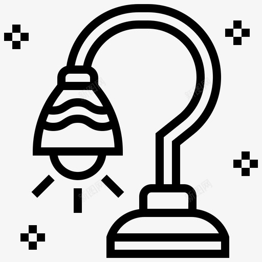 灯具装饰家居图标svg_新图网 https://ixintu.com 室内 家居 灯具 照明 电子设备 装饰