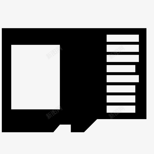 microsd卡计算机设备图标svg_新图网 https://ixintu.com microsd卡 存储器 存储设备 小工具 计算机 设备 驱动器